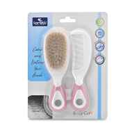 Гребен и четка от естествен косъм Lorelli, BLUSH PINK-pHnU9.jpeg