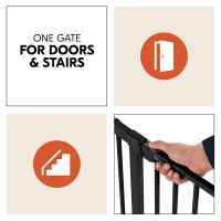 Предпазна преграда за бебе Hauck Clear Step Autoclose 2, Black-pLc0U.jpeg