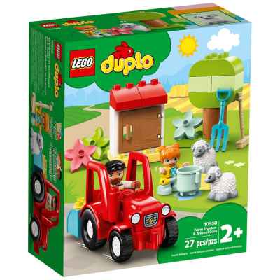 Конструктор LEGO Duplo Фермерски трактор и грижи за животните