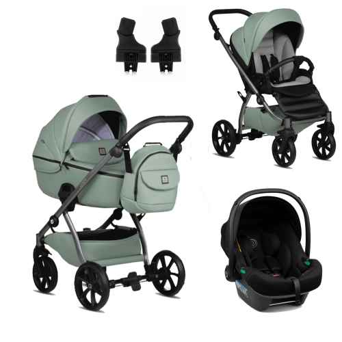 Комбинирана бебешка количка 4в1 Tutis Uno5+, 039 Sage