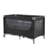 Бебешка кошара на две нива Kikka Boo Nighty Night, Black 2026-pgfru.jpeg