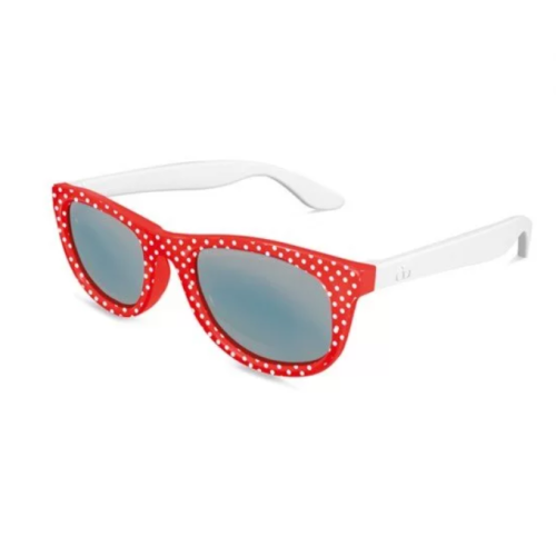 Слънчеви очила Visiomed Miami Kids, червени на бели точки