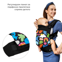 Eргономична раница за бебе KinderKraft HUGGY, Happy shapes-pzlbR.png