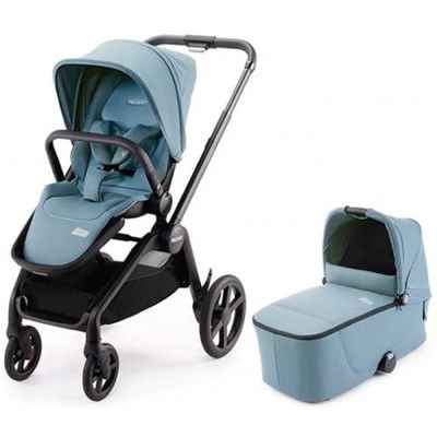 Комбинирана бебешка количка 2 в 1 Recaro Duo Sadena, Sky Blue 