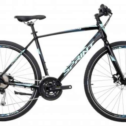 Велосипед Sprint Sintero Rigid Fork 28, черен/ син мат