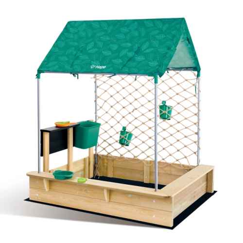 Комплект дървена къщичка пясъчник Hape, 10 части