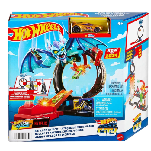 Комплект Hot Wheels Вражеска атака на чудовища, Bat Loop Atack