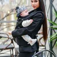Ергономична раница за носене на бебе Lorelli WALLY, Black FLORAL-qyMZs.jpg