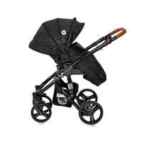 Комбинирана бебешка количка Lorelli Rimini, Forest Green & Black-r3yK0.jpg