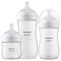 Комплект Philips AVENT с 3 шишета за хранене Natural Response с биберони без протичане и четка за почистване-r7q9z.png