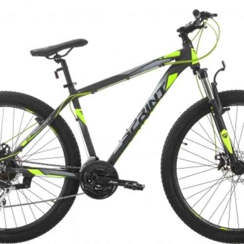 Велосипед Sprint Hunter 29, черен/ зелен
