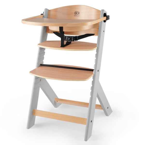 Столче за хранене KinderKraft ENOCK, Дървено/сиви крака-rCffr.jpg