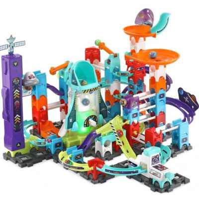 Комплект за игра Vtech, Marble Rush, Магнитна магическа писта, 120 части