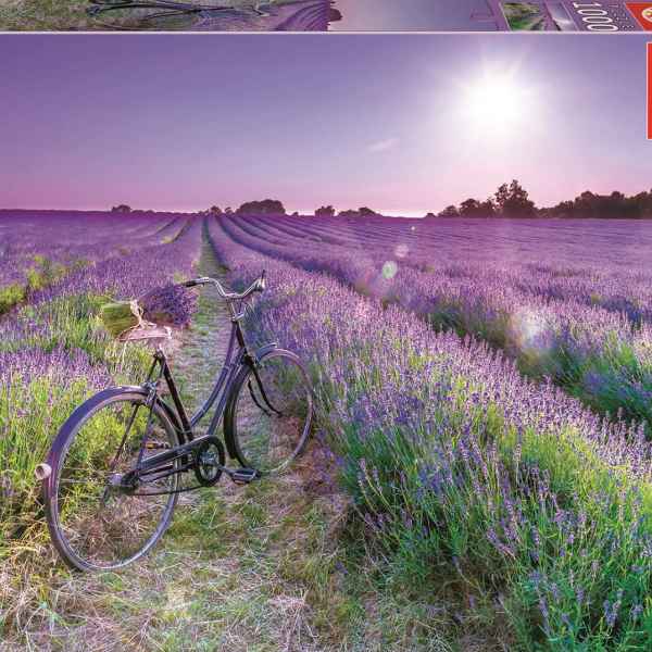 Пъзел Educa, Велосипед в лавандулово поле, 1000 части-rLLWb.jpeg