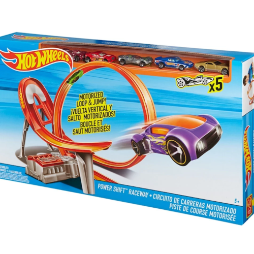 Състезателна, моторизирана писта Hot Wheels, с 5 бр. колички