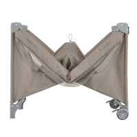 Бебешка кошара на две нива Kikka Boo Nighty Night, Beige 2026-rdsji.jpeg