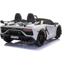 Акумулаторна двуместна кола JJ Lamborghini Aventador SVJ 24V, с дрифт функция, бял металик-rhFn9.jpeg