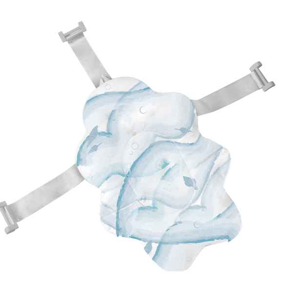 Мека подложка за вана Kikka Boo, Nubo Sea Shell Blue-rhWnX.jpg