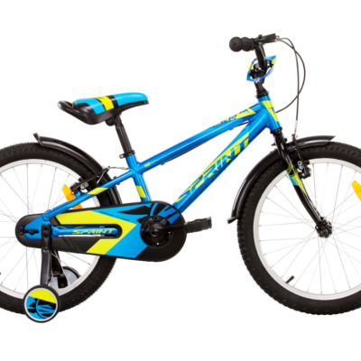 Детски велосипед Sprint Casper 20, синьо със зелено и черно