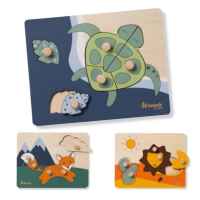 Дървен пъзел Hauck Puzzle N Sort, Turtle-rrCzv.jpeg