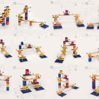 Комплект дървена писта Hape Quadrilla, Музикално спускане, 77 части-rtoaL.jpeg