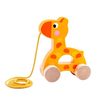 Дървена играчка за дърпане Tooky Toy Giraffe