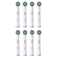Накрайник за електрическа четка за зъби Oral-B Cross Action EB 50-8, бял 8 бр.-rytgo.png