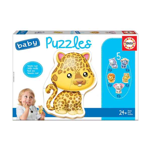 Пъзел Educa, Диви животни, 3/3/4/4/5 части-s1AL2.jpeg