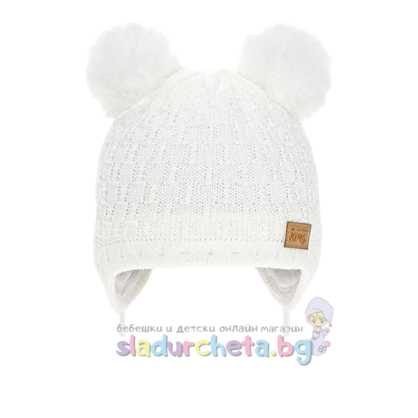 Бебешка шапка Criss, бяла-sGg5u.png