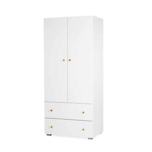 Гардероб Littlesky Karolina, с две крила бял