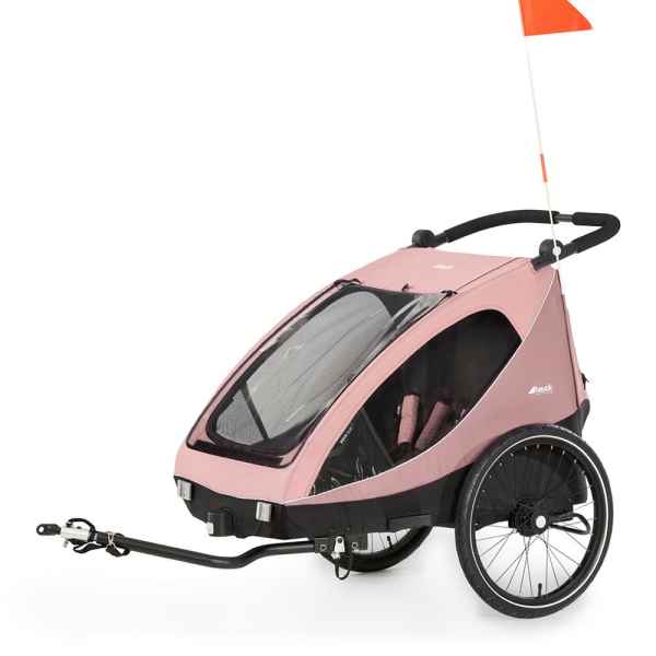 Бебешка лятна количка, триколка Hauck Dryk Duo 2в1, тип ремарке за велосипед, Rose-slGeo.jpeg