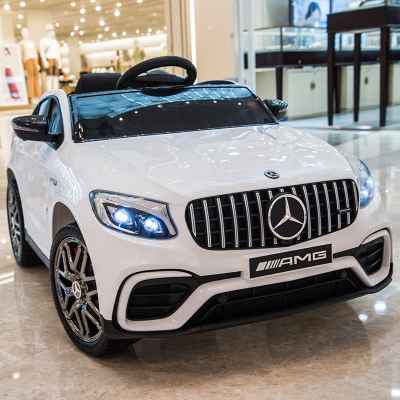 Акумулаторен джип JJ Mercedes GLC63 COUPE 4X4, бял металик