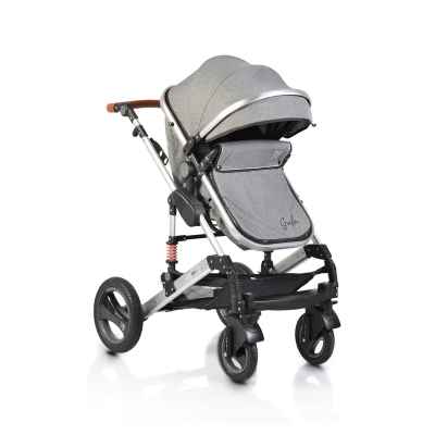 Комбинирана бебешка количка Moni Gala, тъмносива