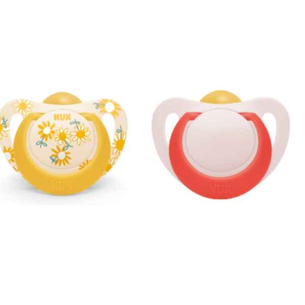 Каучукова залъгалка NUK Star, 6-18м, момиче, 2бр-tEeaP.jpeg