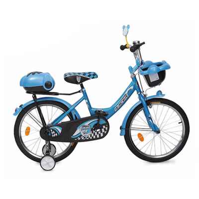 Детски велосипед с огледало Moni 16, син