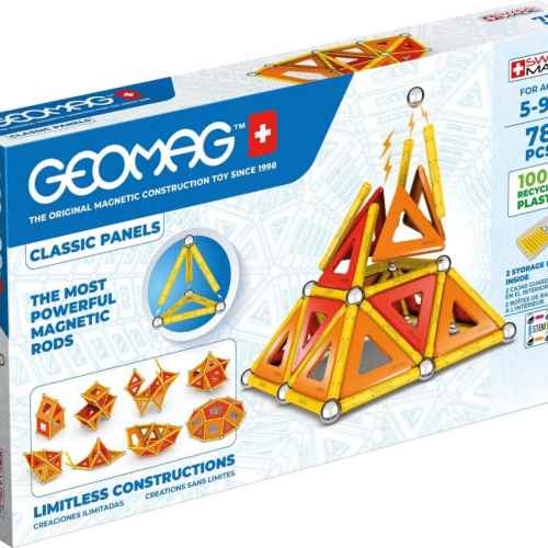 Магнитен конструктор Geomag Classic Panels, 78 части