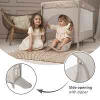 Бебешка кошара 2 нива Lorelli Carina, GREEN STARS -tsXz9.jpeg