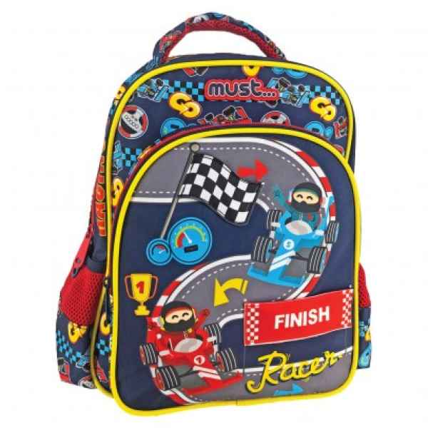 Детска раница с 2 ципа Must, Racing-uAOE7.jpeg