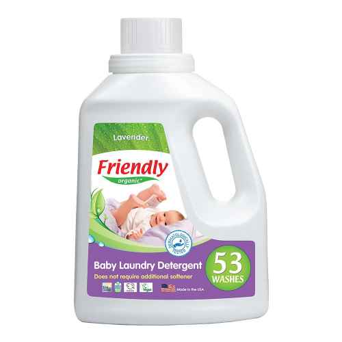 Концентриран гел за пране с омекотител Friendly Organic с аромат Лавандула, 1.57л