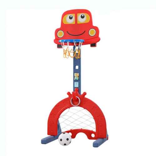 Интерактивен баскетболен кош 6 в 1 Feelkids, червен