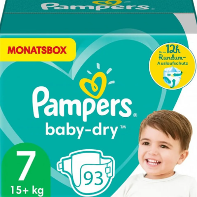 Памперси Pampers Active Baby Dry 7, 15+ кг 93 бр.