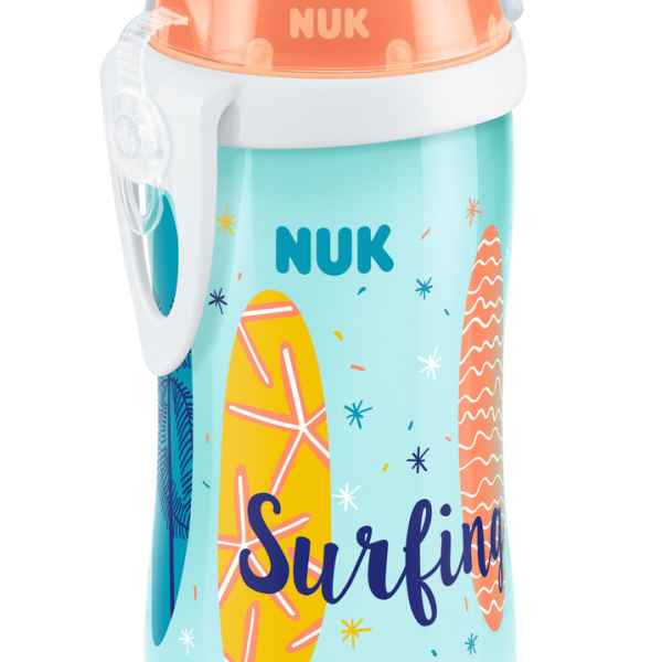 Чаша NUK Junior Cup 300мл с клапа BEACH TIME, оранжево-uYprD.jpg