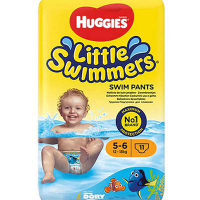 Памперс гащички за плуване Huggies Little Swimmers Размер 5-6, 12-18 кг 11бр