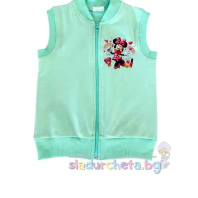 Детски елек Светли, светлозелен