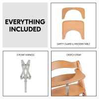 Столче за хранене Hauck Beta+, дървено с колелца и табла за хранене Natural-uiOZU.jpeg