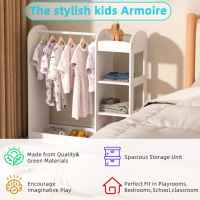 Детска стойка за дрехи с огледало Ginger Home, бяла-uspb5.jpeg