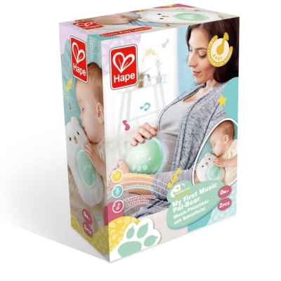 Интерактивна играчка Hape, Музикална плюшена лампа за сън, Мече