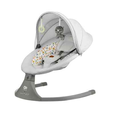 Бебешка люлка-шезлонг Kinderkraft Lumi 2, light grey