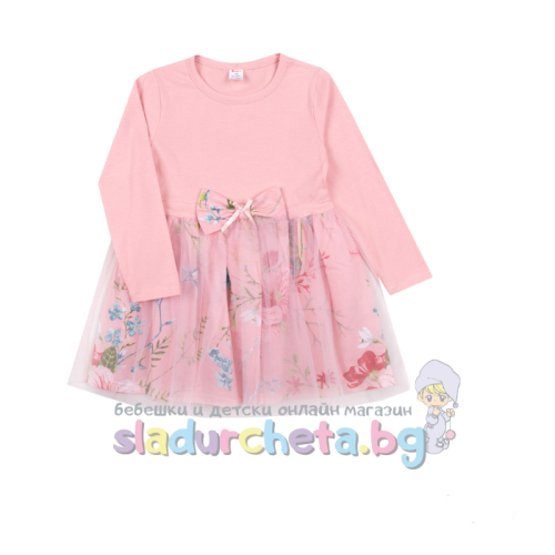 Детска рокля Светли, розова