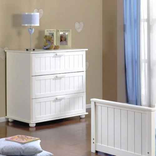 Скрин с три чекмеджета Micuna, Comi-3 Babymobel, white